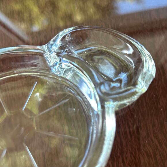 Vintage Fostoria Mademoiselle Clear Glass Coasters with Spoon Rest – Set of 4 - Picture 12 of 15